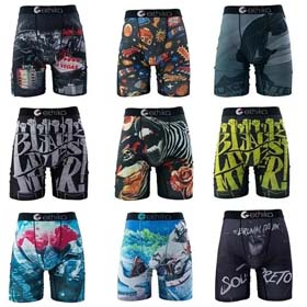 Ethika graffiti print briefs men's large size sports boxer briefs men's boxer briefs underwear-2493  